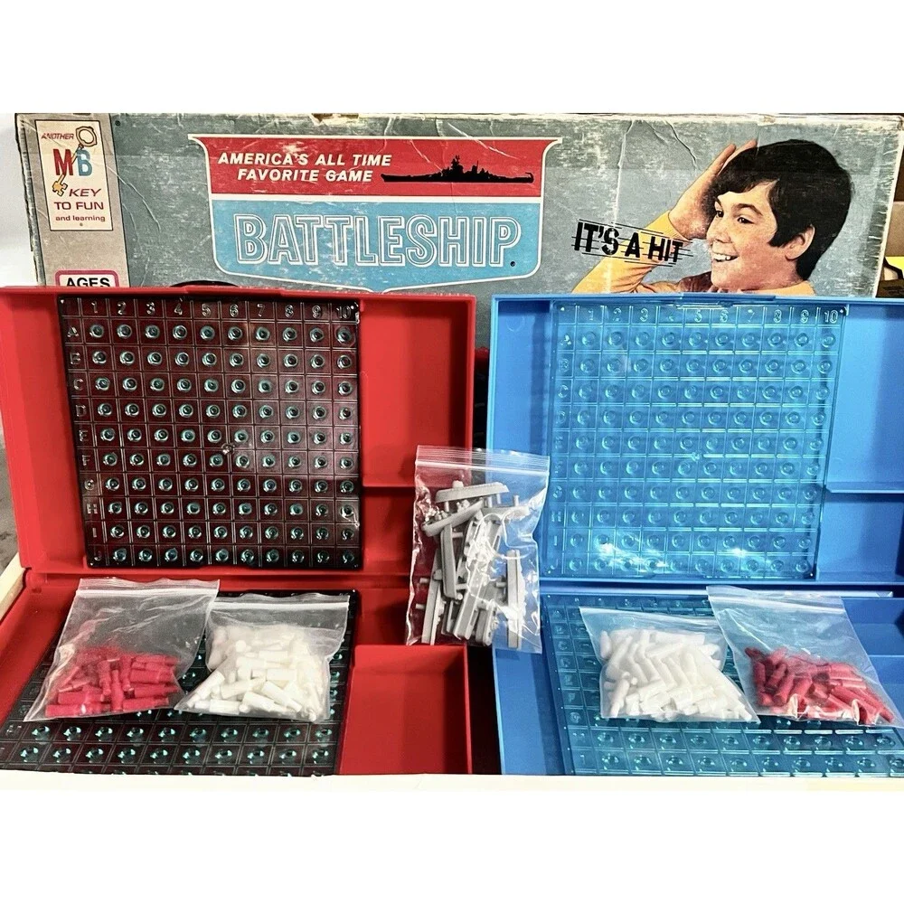 1971 Battleship Game by Milton Bradley Complete in Good Condition